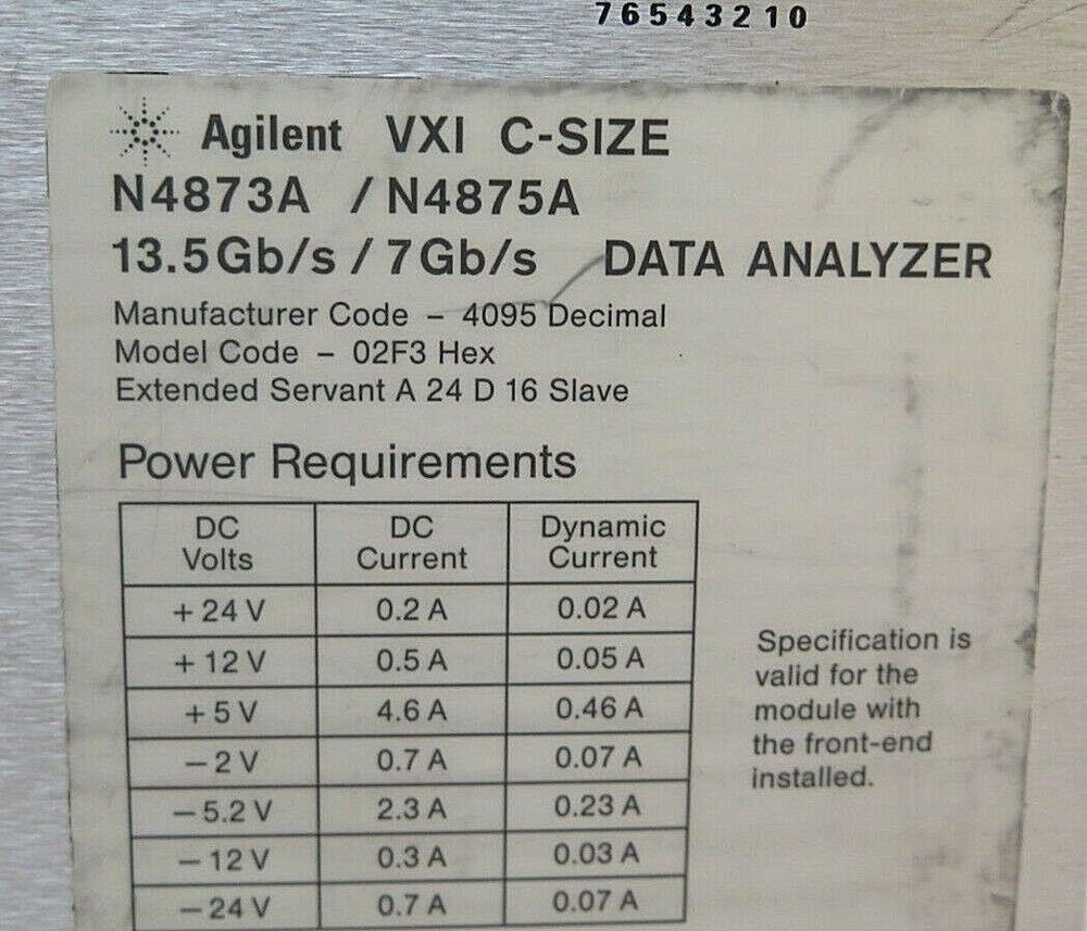 HP - Agilent - Keysight N4875A Error Analyzer