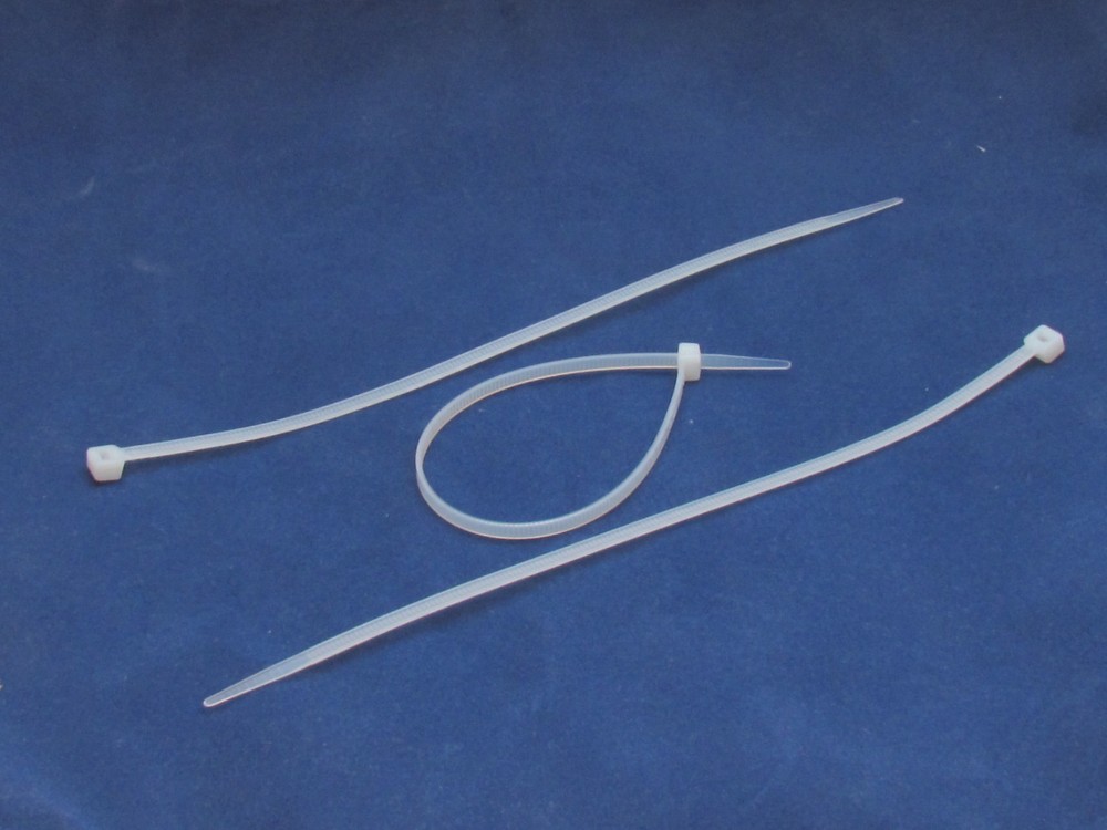 100 X pcs White 4" Tie Cord Strap 100mm Network Nylon Plastic Cable Wire Zip