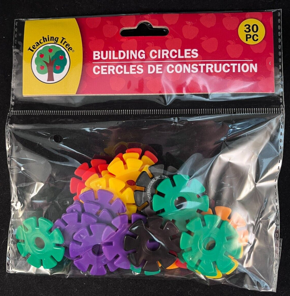 Teaching Tree - Building Circles - 30 Pieces - Approx. 1.5 Inch Flat Circles
