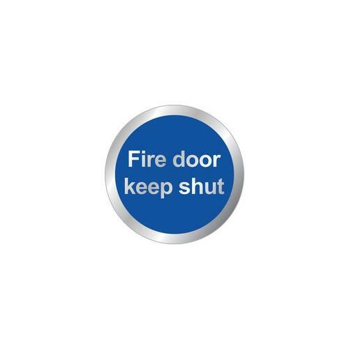 RDS9, fire door security sign keep closed symbol 60mm