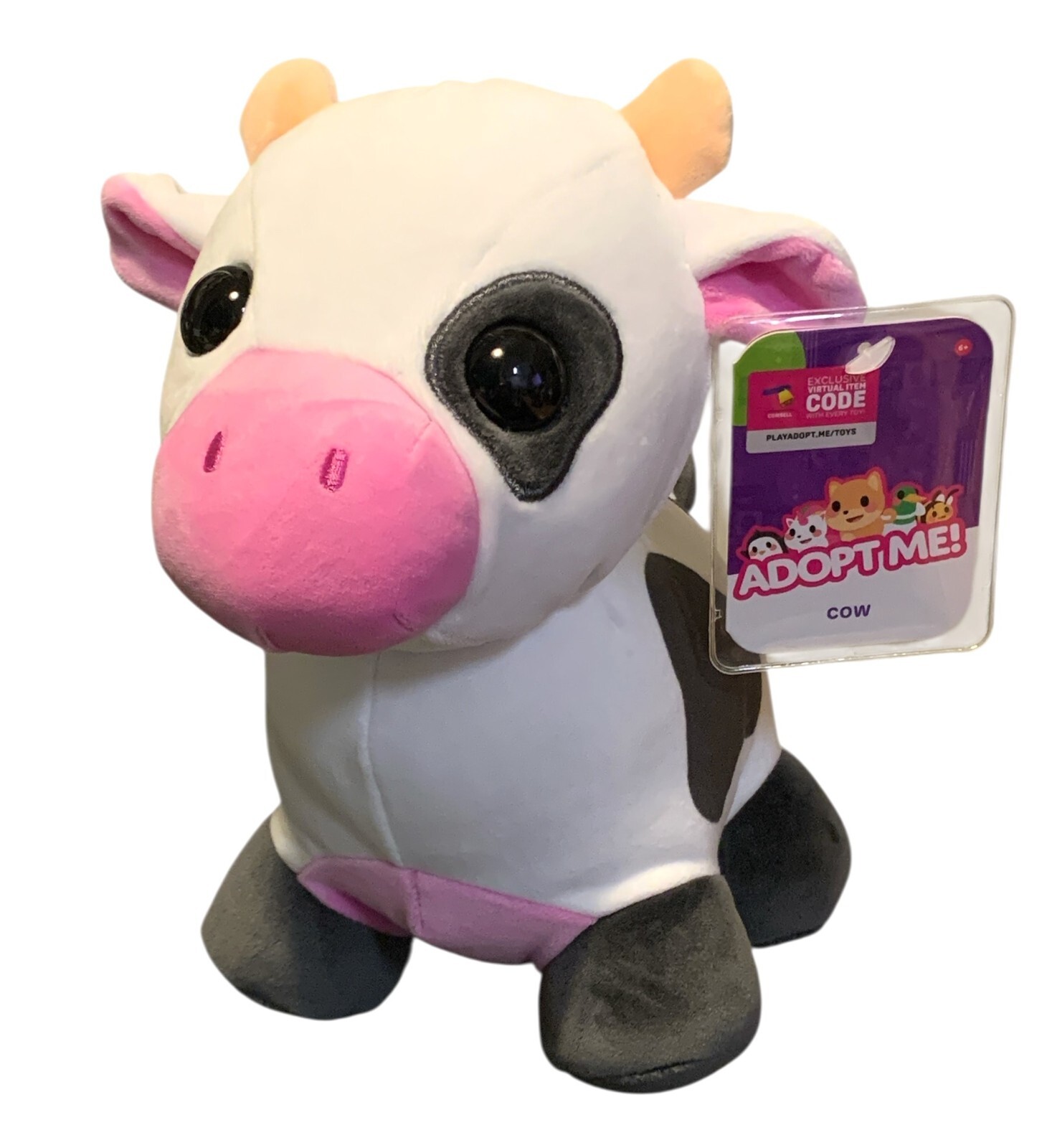 Adopt Me! Pets Cow Plush Animal Uplift Games 2023 Roblox Stuffed Toy NEW w/ CODE