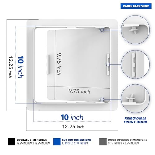 10x10 Access Panel for Drywall Plumbing Access Panel Ceiling Access 10" x 10"