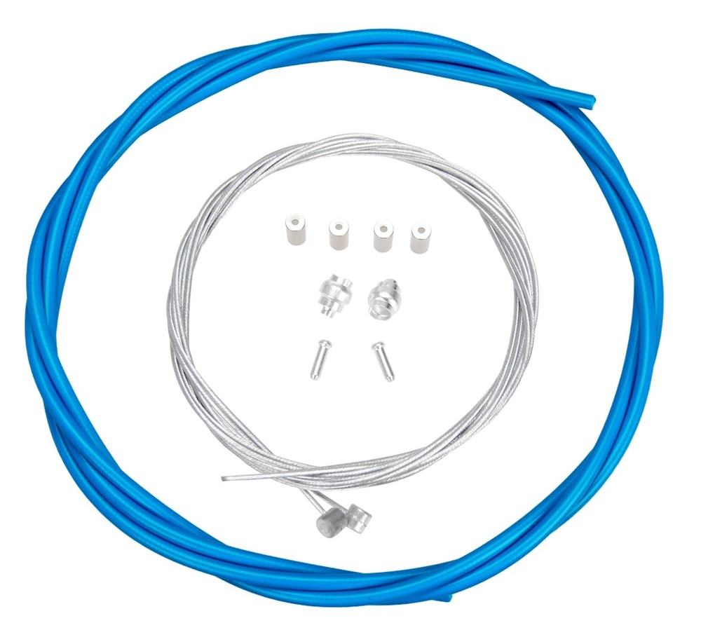 Premium Bicycle Brake Cable Kit for BMX/MTB - MEDIUM BLUE