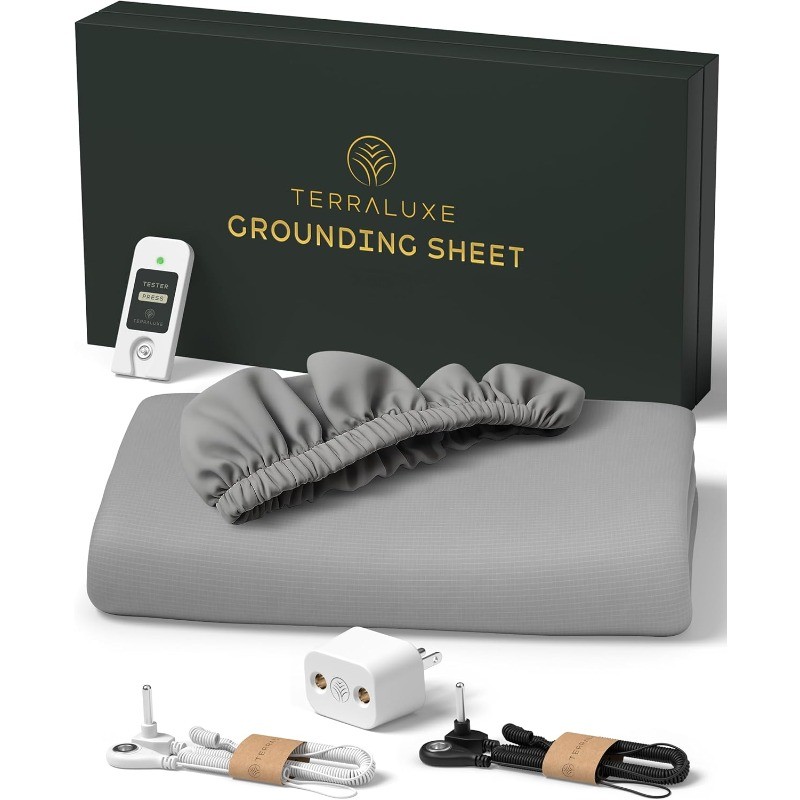 12% Pure Silver, Organic Cotton, Cool, Soft, Fitted Earthing Sheets Deep Pockets