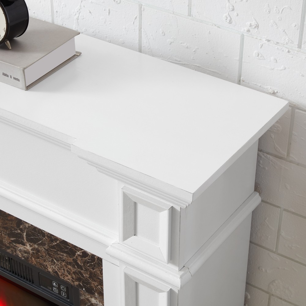 Fireplace mantel Includes remote control Adjustable flames