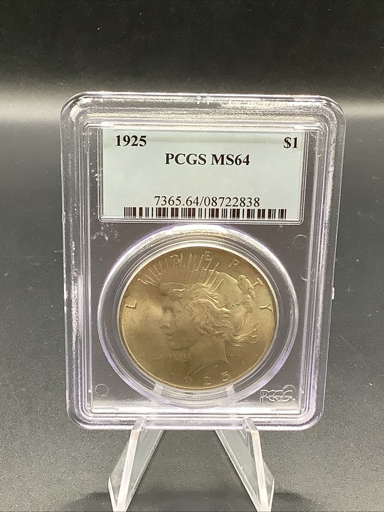 1925 Peace Silver Dollar MS64 PCGS