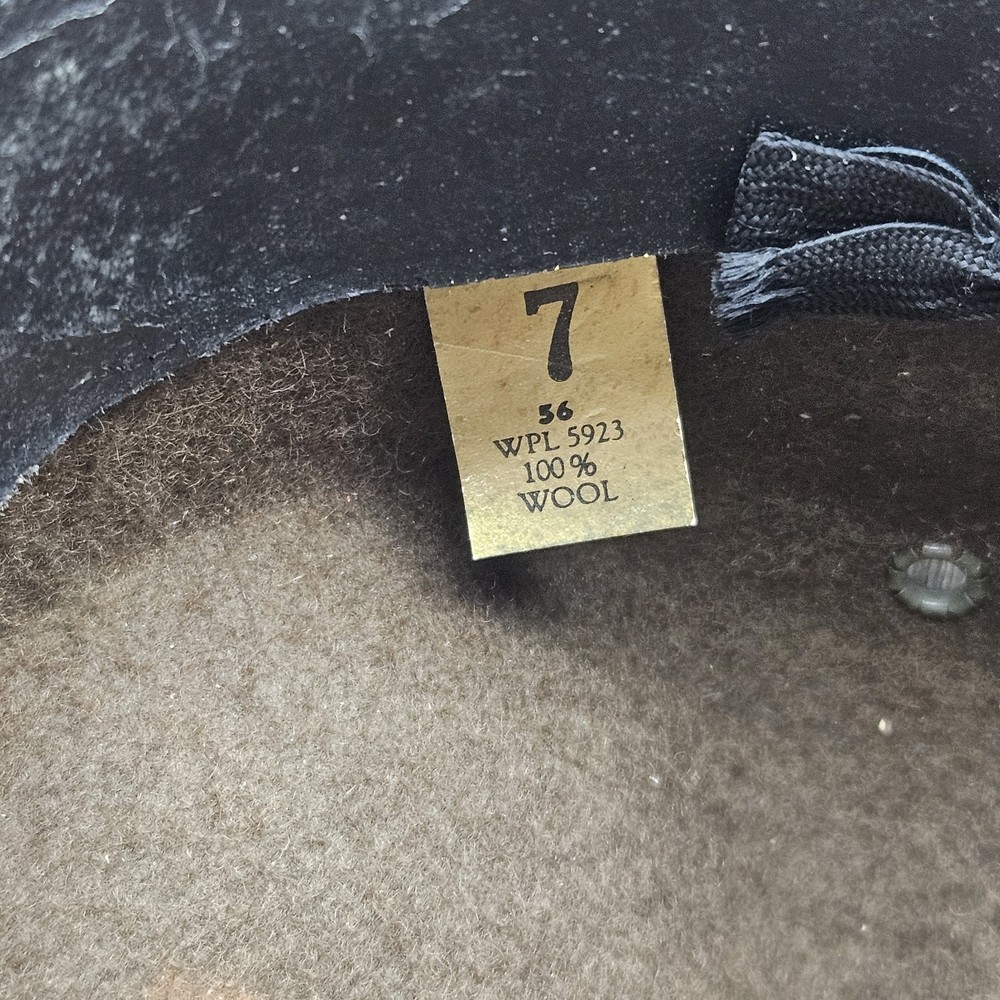 Vintage Campaign Hat / Drill Sergeant US Cavalry 5th Regiment Olive Brown