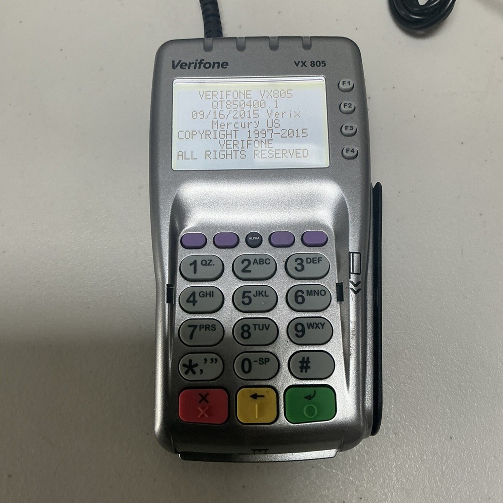 Verifone VX-805 Card Reader 160mb Keypad clean working USB