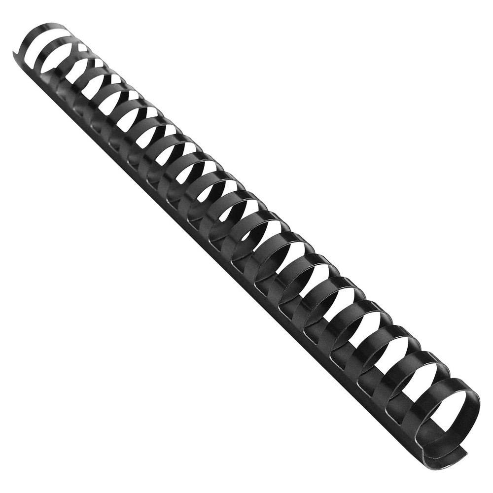 Plastic Binding Comb 19 Ring 1" 200 Sheet Capacity Letter Black 50 PCS