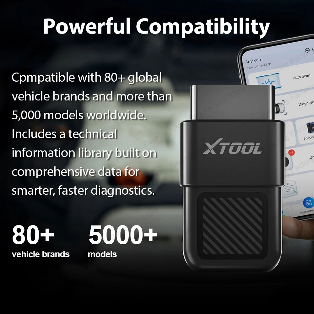 XTOOL Anyscan A30X Wireless Diagnostic OBD2 Scanner All System Scan Reader Tool