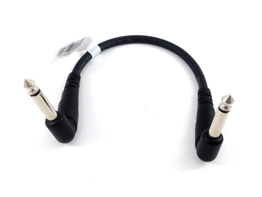 D'Addario - Planet Waves Patch Cable 6 inches 1/4" angled ends