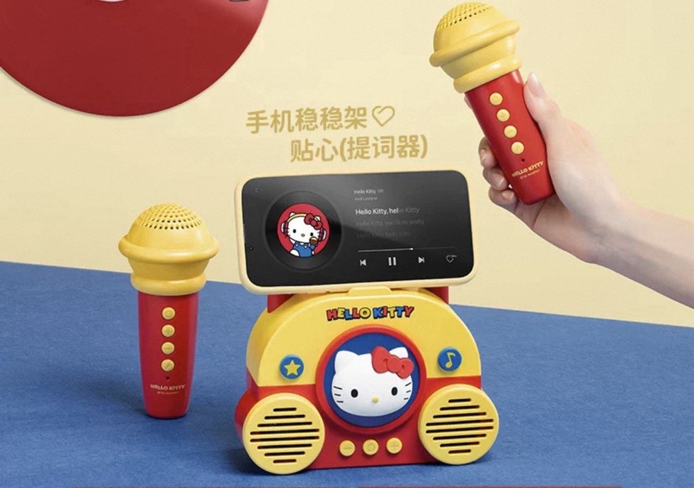 Hello Kitty Microphone Bluetooth Speaker-Cute Portable Sound System