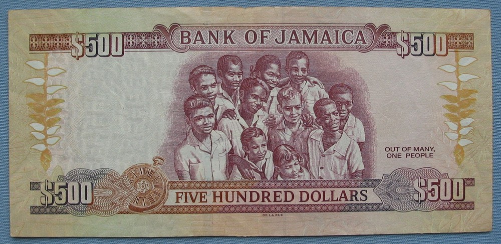 Jamaica 2011 $1000 Dollars Banknote & 2012 $500 (notes bills)