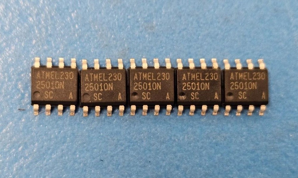(100PCS) AT25010N-10SC EEPROM Memory IC 1Kbit SPI 3 MHz 8-SOIC