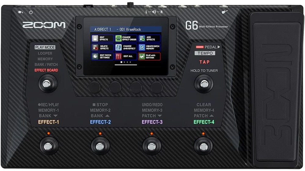 ZOOM G6 Multi-Effects Guitar Processor with Expression Pedal LCD Touchscreen NEW