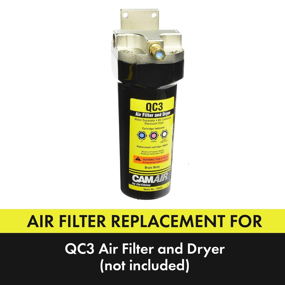DeVilbiss 130524 Replacement Desiccant Cartridge for QC3 Filter