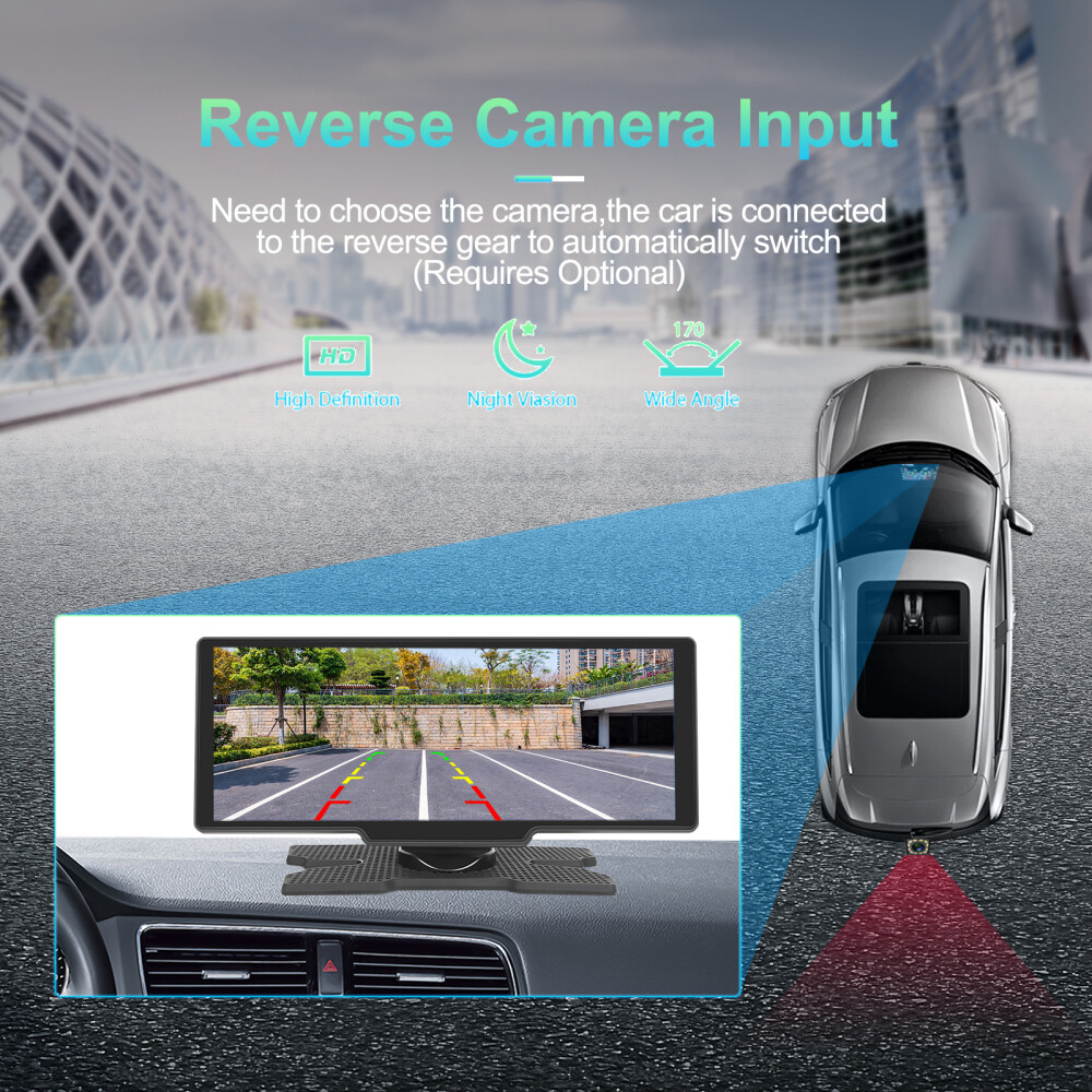 10.26" Car Stereo Wireless Apple Carplay Android Auto Touch Screen Radio Camera