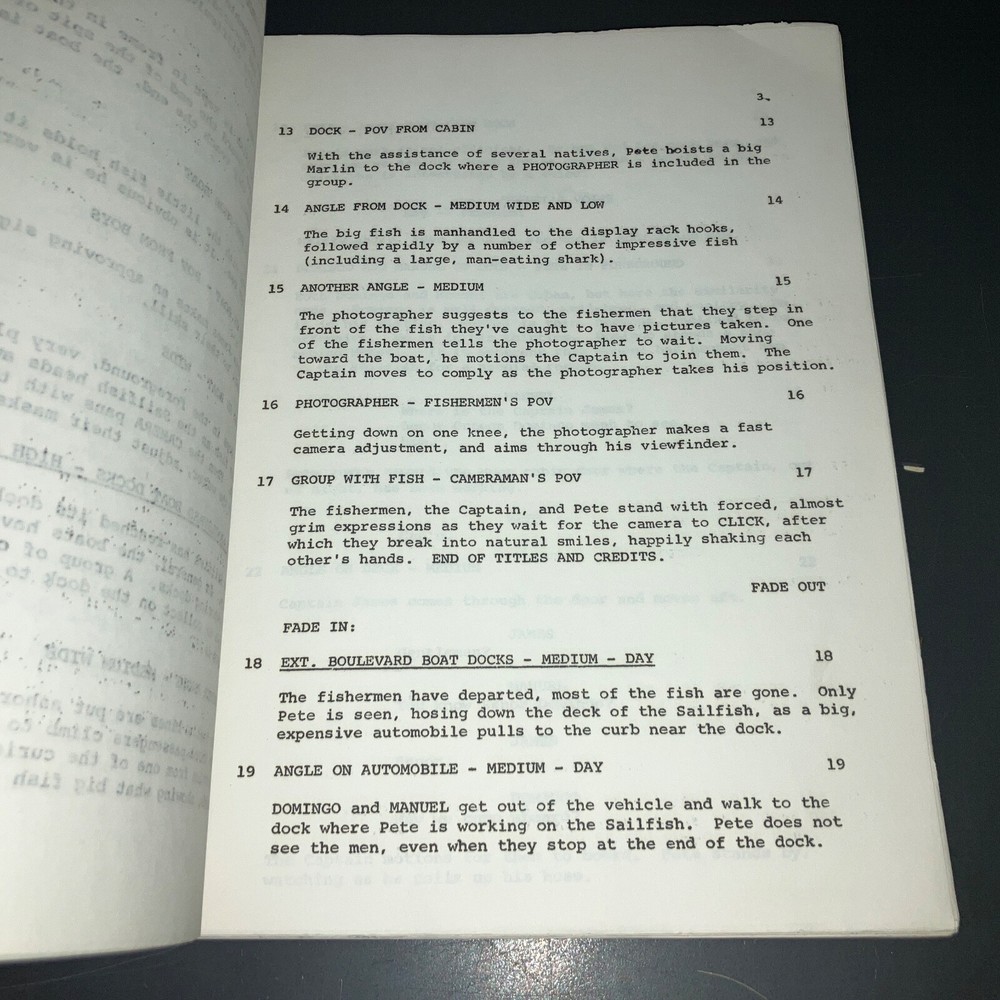 ESCAPE FROM HELL ISLAND (1963) Cinematographer-signed Early Title Script + COA!
