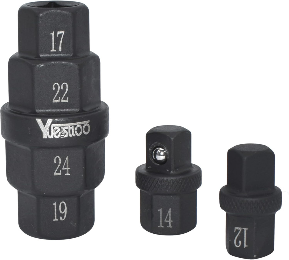 Hex Axle Tool for Motorcycle Front Axle Wheel, Allen Axle Spindle Socket Adapter