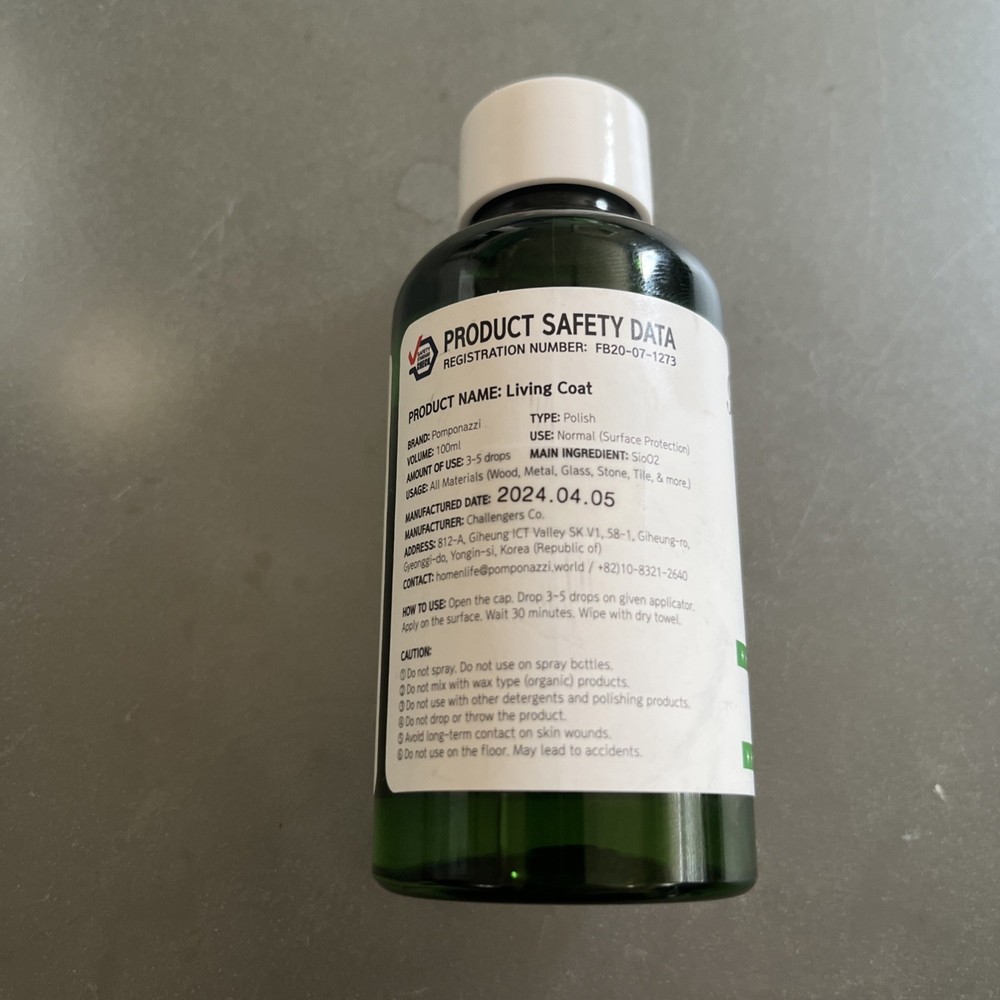 Pomponazzi Ceramic Coating Seal & Protect Kitchen & Bath Surfaces, 80% Full…