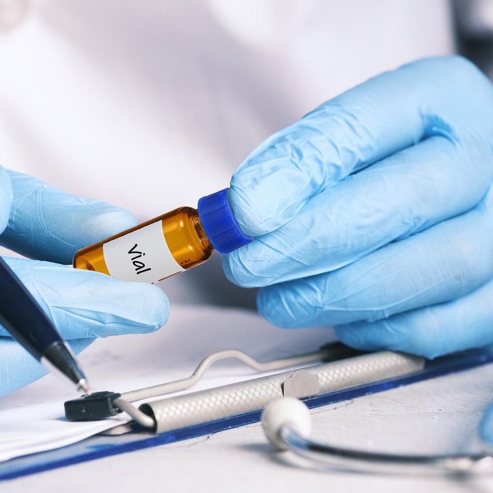 2ml self-sampler vial, 100pcs red patch PTFE & white silicone sets