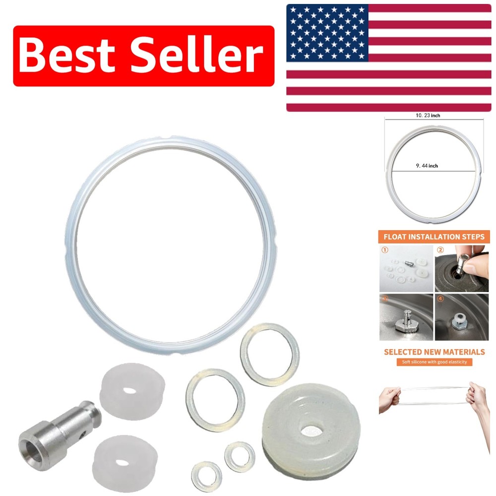 Universal Replacement Sealing Ring Set for 8 Quart Pressure Cookers – 9 Total