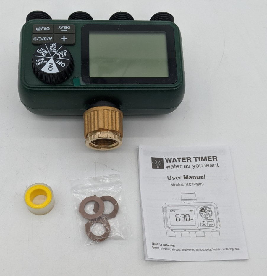 4 outlet sprinkler timer programable garden hose timer
