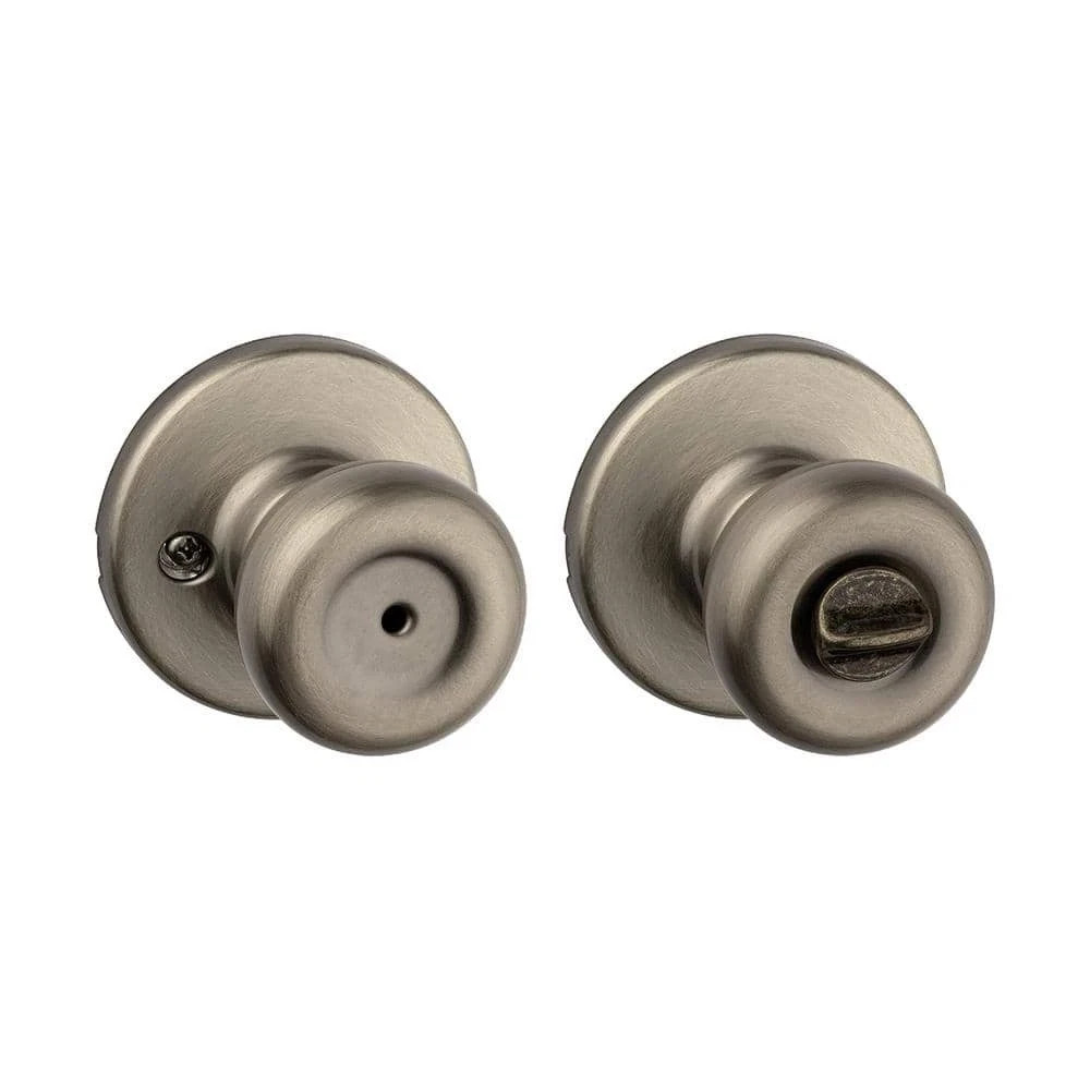 Kwikset Tylo Antique Brass Bed/Bath Door Knob w/ Microban Technology 💥