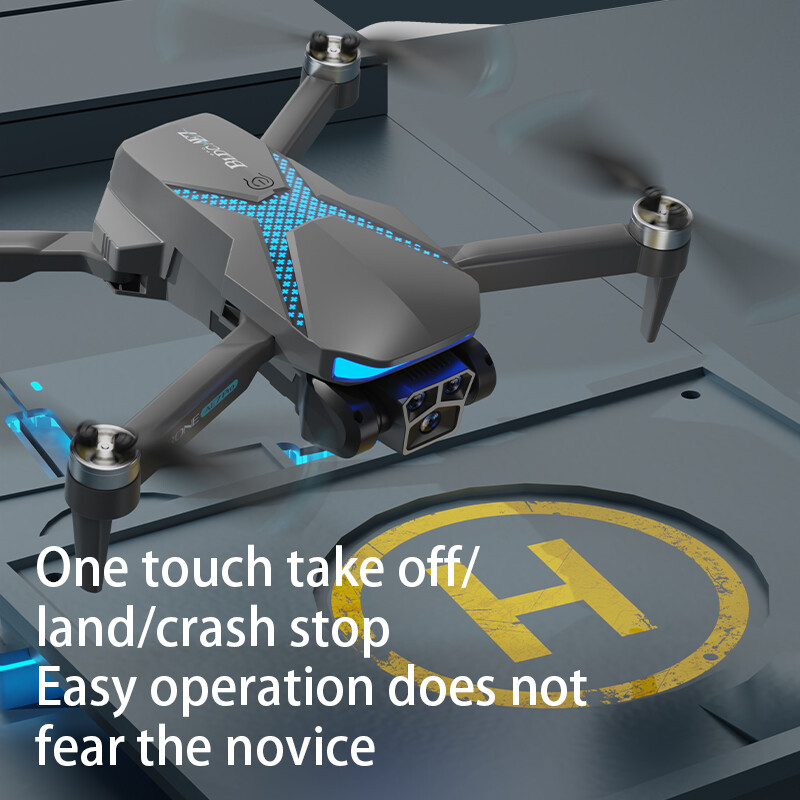AE7 Drone WIFI FPV 4K HD Dual Camera Obstacle Avoidance Optical Flow 3 Battery