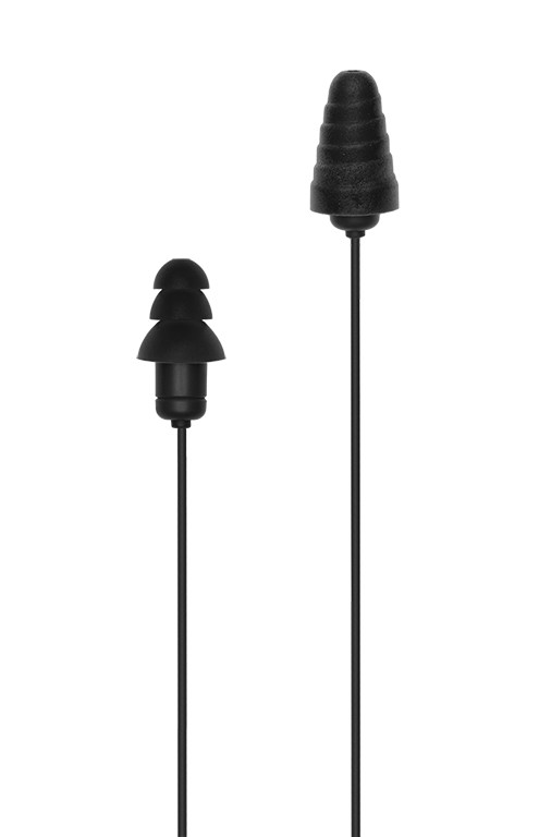 Plugfones Liberate 2.0, Wireless Bluetooth Earplugs, Headphones, Black/Gray