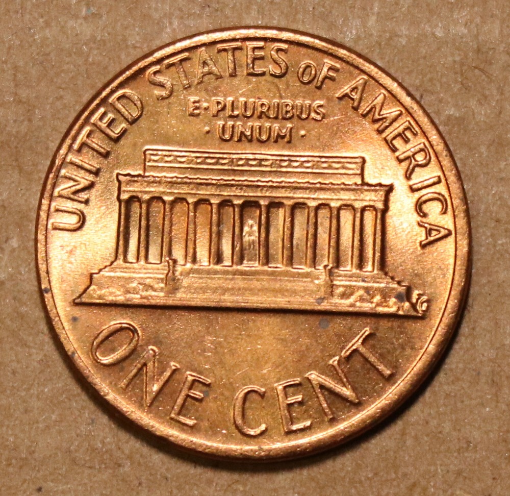 1977 Lincoln Memorial cents BU