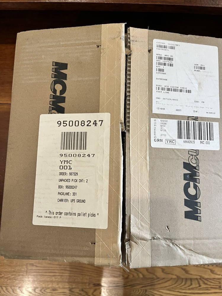 MCM Custom Audio MPA-40 Mixer Amplifier New!