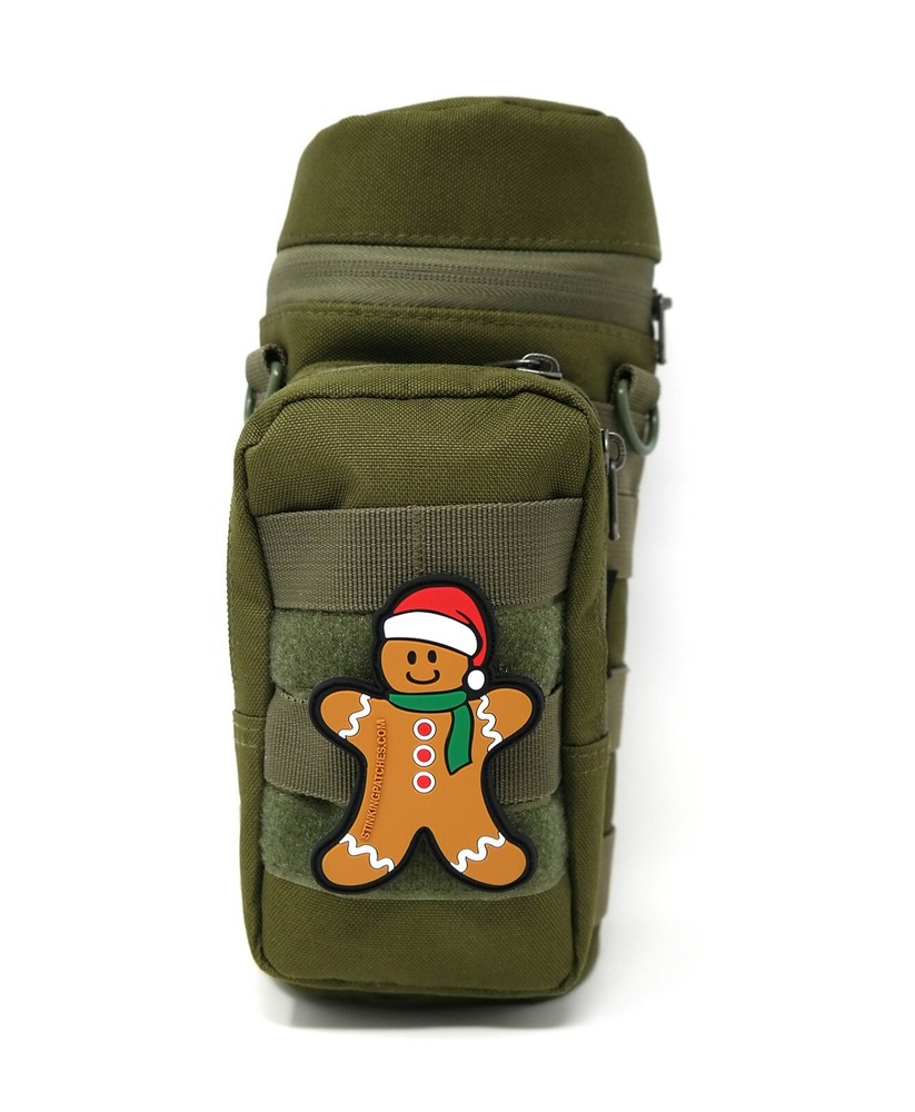 Gingerbread Man Hook and Loop PVC Rubber Patch | Christmas Tactical Patch