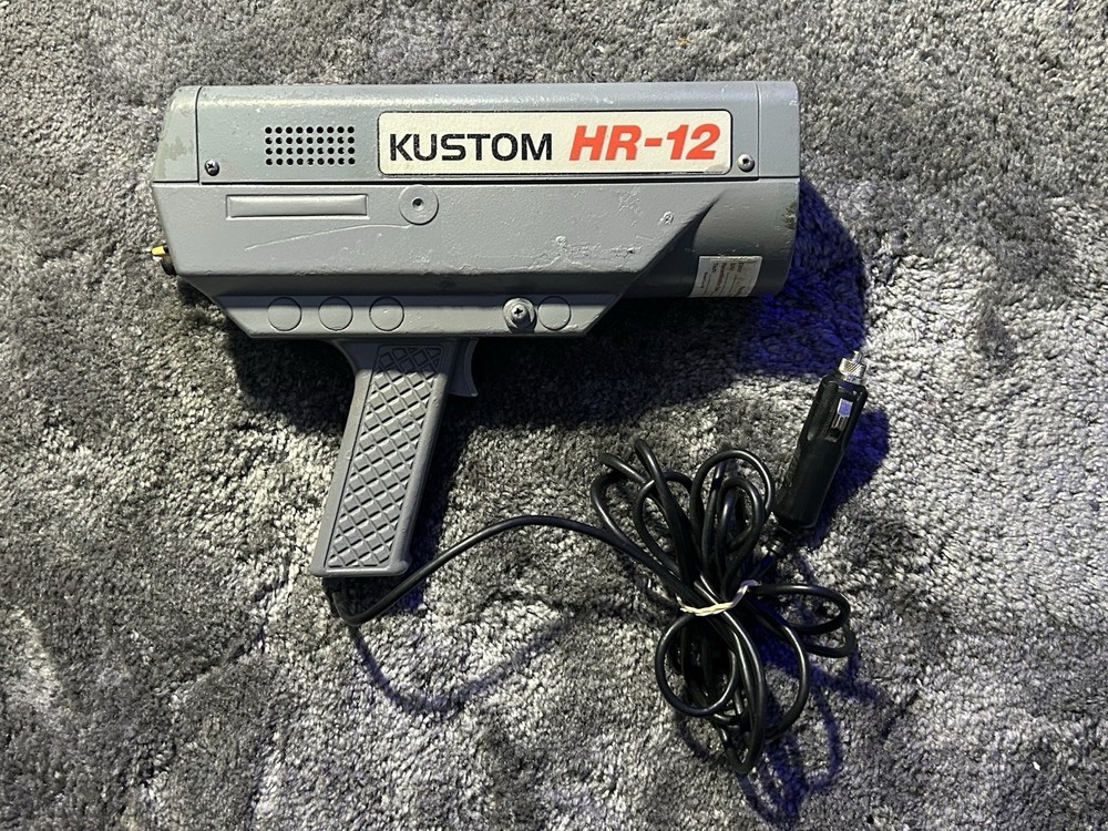 Kustom Electronics HR-12 Radar Gun Gray with Power Cable