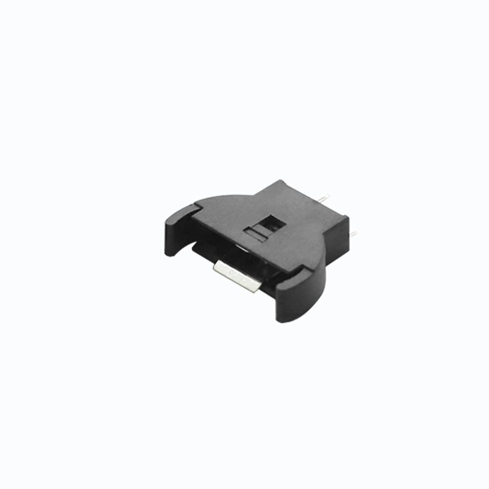 CR2032 Coin Cell Button Battery Holder Socket 3-Pin Solder PCB Mount Case Black
