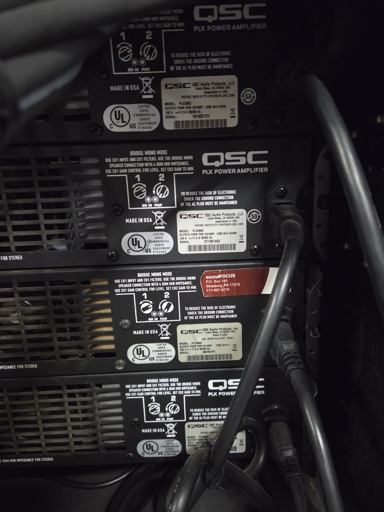 QSC PLX3602 Stereo Power Amplifier 2-Channel