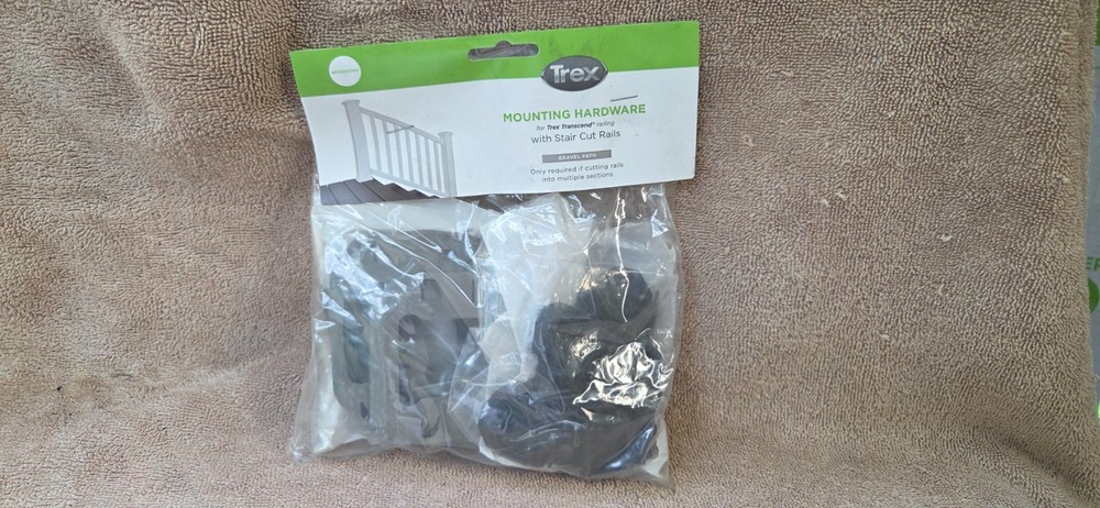 Trex Mounting Hardware Kit for  Stair Cut Rails - Gravel Path