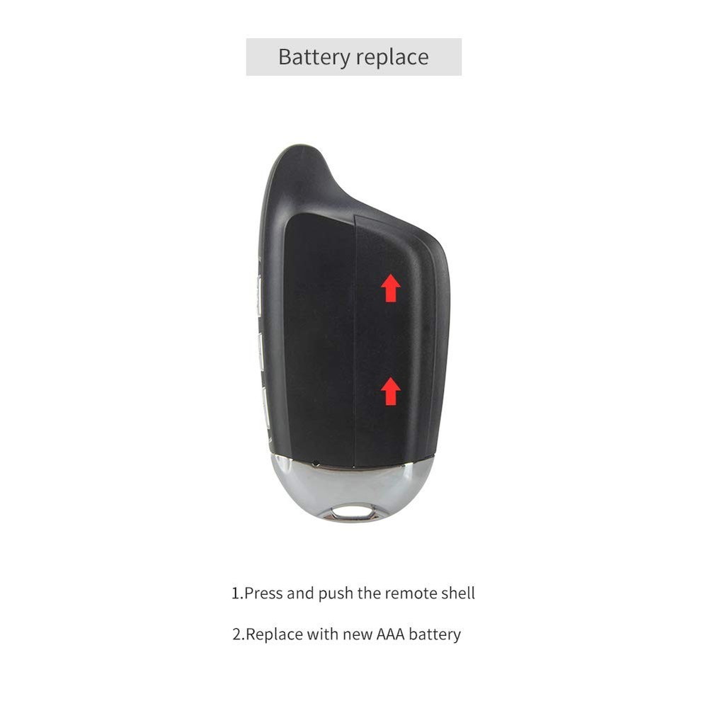 EASYGUARD EM211 2 Way Motorcycle Alarm System with Remote Start Starter...