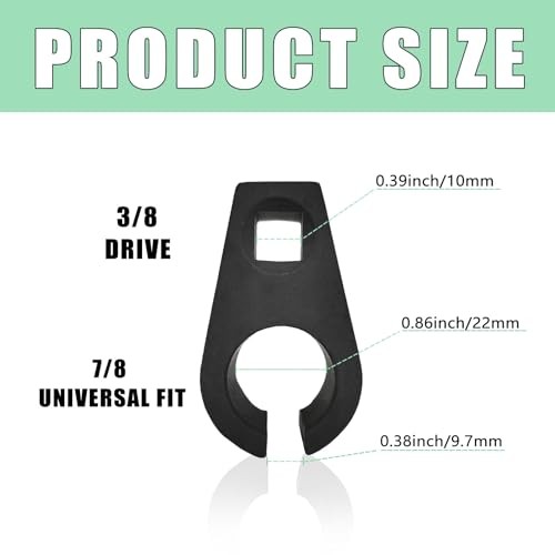 Offset Oxygen Sensor Socket, 3/8 Inch Drive, 7/8 Inch (22mm), 3/8-inch