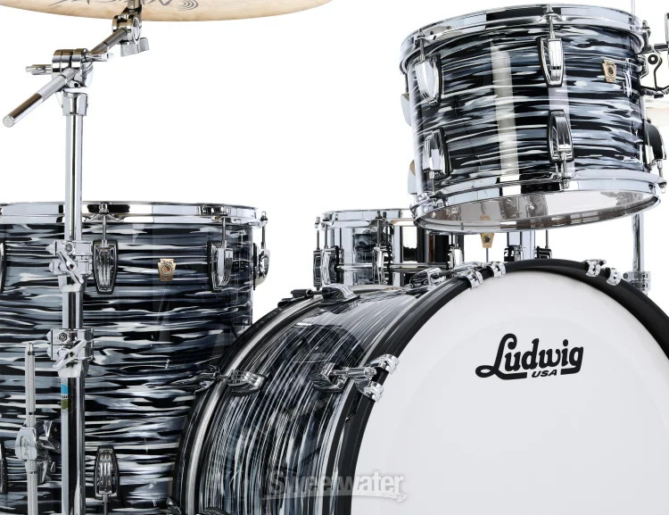 Ludwig Classic Maple Fab 3-piece Shell Pack - Black Oyster