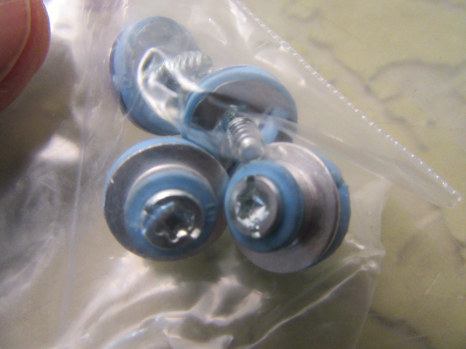 4x 511945-001 hard drive isolation grommets light blue [4*O-7]