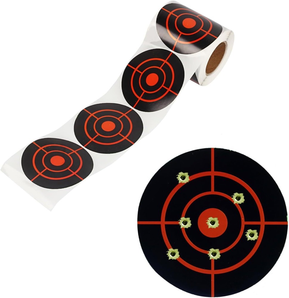 SPG Splatter Shooting Target Sticker - 3 Inch Self-Adhesive Archery Black