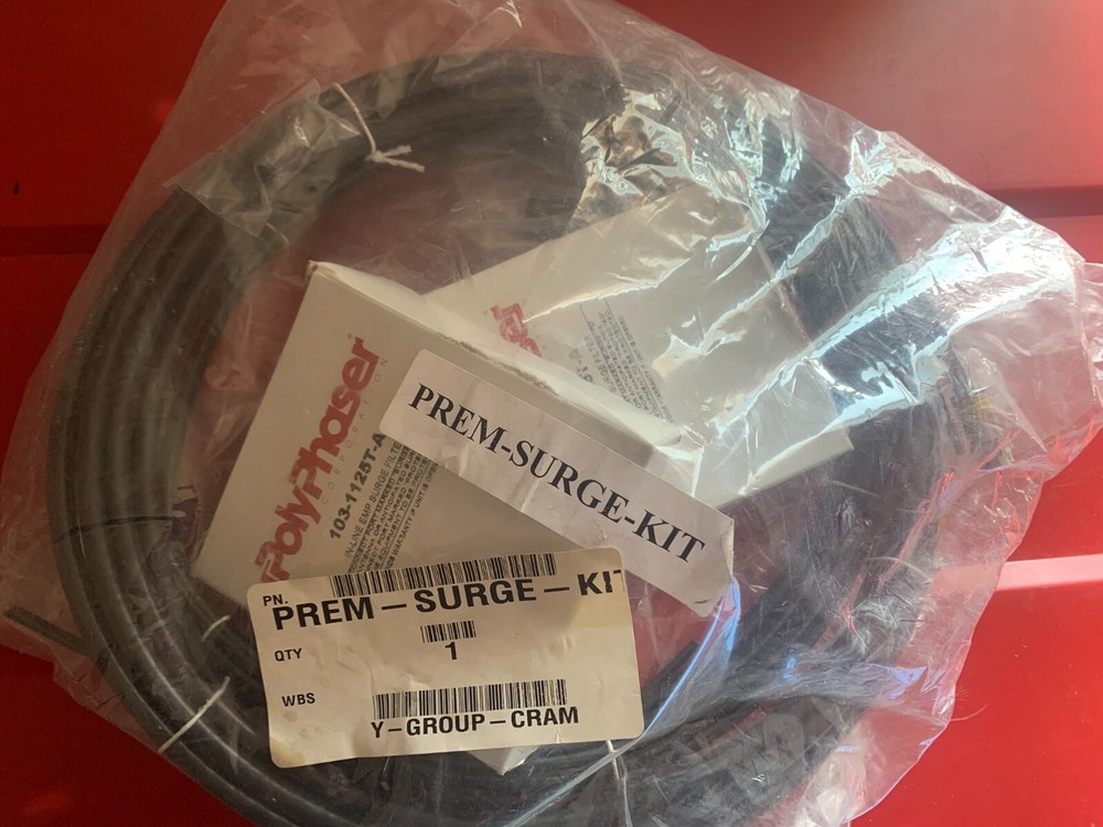 2x 103-1125T-A POLYPHASER IN-LINE EMP SURGE FILTER KIT INCLUDES CABLES