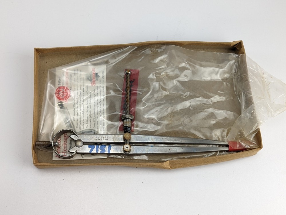 Starrett 83B-8 Toolmakers Spring-Type Divider, 8" Size Quick Nut Fay Leg