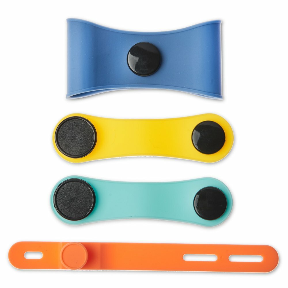 onn. Silicone Cable Wraps, 4 Pack (WIASUP100014296)