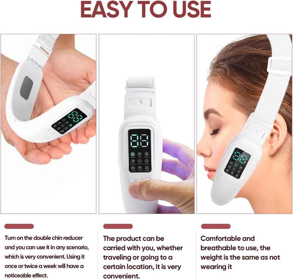 Double Chin V-Shaped Face Machine w 8 Modes & 15 Adjustable Settings NEW