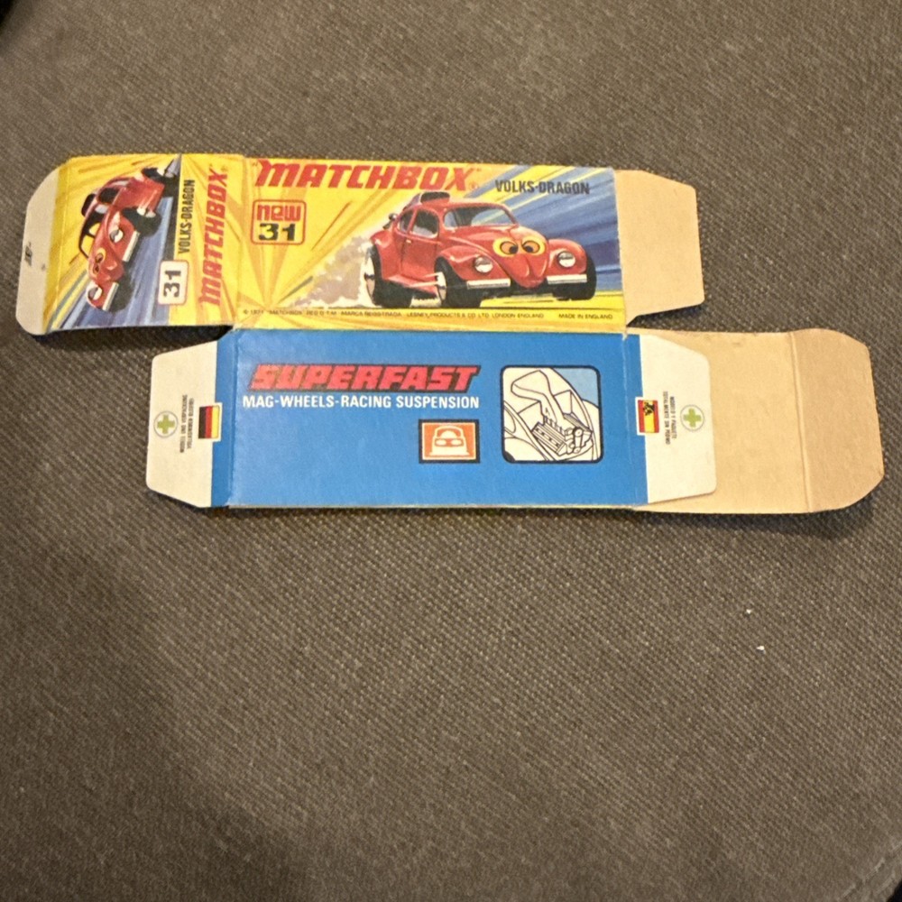 Matchbox Superfast #31 Volks-Dragon  ‘71-‘74 Type I Repro Box