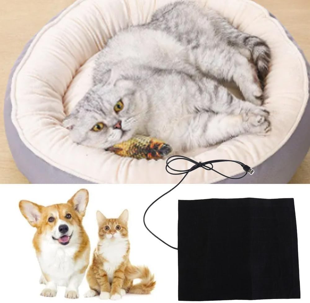 1 USB Pet Heating Pad 5V Winter Heating Pad 3 Speed Temperature Control Seat ...