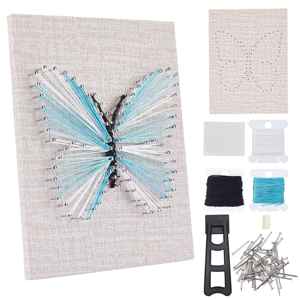 WEBEEDY DIY 3D String Art Kit for Adults Beginners, Butterfly, Butterfly