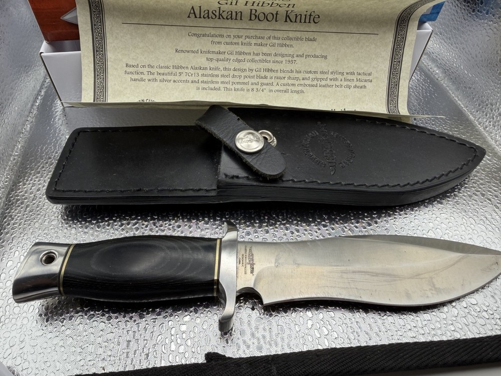 GIL HIBBEN KNIVES ALASKAN BOOT 9" KNIFE